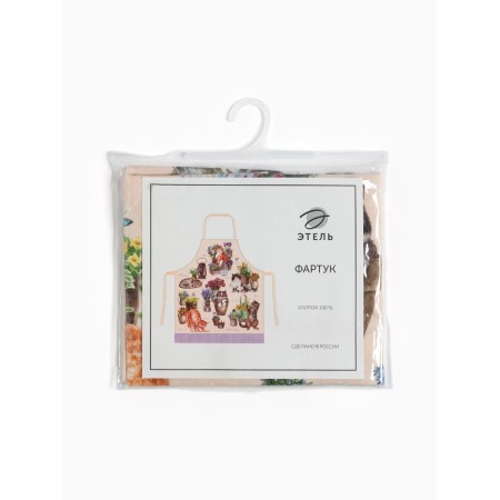 Apron Ethel "Cozy Cats" 60x70 cm, 100% HL, sarzha 190 g/m2-8