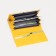 Women's wallet on magnets, yellow color