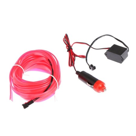 CARTAGE neon thread for lighting salon, 12 V power adapter, 7 m, pink-1