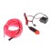 CARTAGE neon thread for lighting salon, 12 V power adapter, 7 m, pink