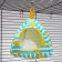 Suspended house-pyramid "Banans", 14 x 14 x 14 cm