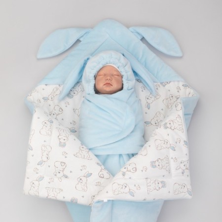 Set for discharge Demi-season Kinderlitto "Rabbit", 5 items, height 50-56 cm, blue color-6