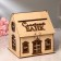 Wedding Bank "House", wood, collapsible, 25x26x24 cm