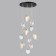 Cascading chandelier Mussels G9 11x40W