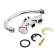 Kitchen mixer Zein ZC2020, Crane Box Brass 1/2 ", without eyeliner, chrome