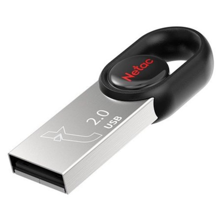 NETAC 64GB UM2 NT03UM2N-064G-20G-20BK USB2.0 Silver/Black flash drive