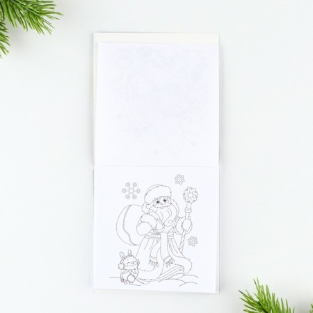 Gift New Year's set: notebook and wax crayons "Time of Miracles"-5