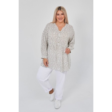 Female tunic, size 76, milk color-1