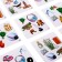 Set of cards "Logo-random. Sound w "