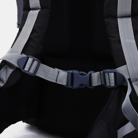 Tourist backpack, TAIF, 80 l, cord department, outer pocket, 2 side nets, black/gray color-4