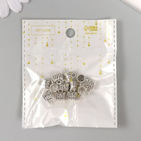 Bale (holder of d/kulon) Metal d/creativity "Maya" silver G101B607 1.1x0.8 cm-4