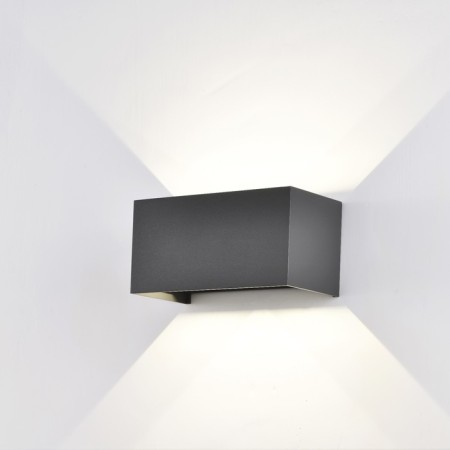 Street lamp Mantra Davos, Led, 2200lm, 3000k, 200x100x100 mm, dark gray color