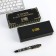 Gift handle in a case to the leatherette "Good luck in everything!", Blue pasta 1.0 mm