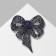 Board "Balt" patterned, white-blue color in black silver