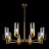 Suspended lamp Freya Fr5214PL-08BS ADELINE, 750X750X730 mm, E14, 8x60W, brass color