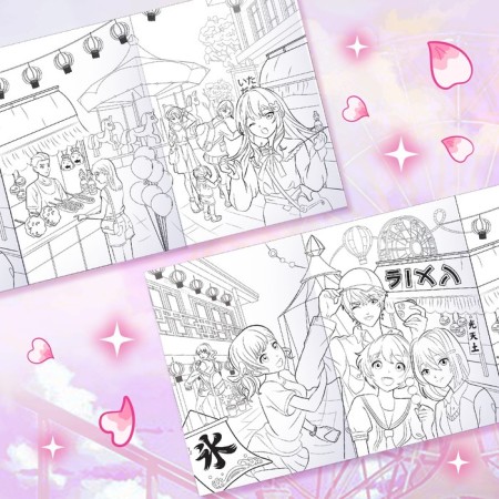 Long coloring "Super Summer", anime-1