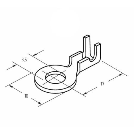 Ring Tips Rexant, Ø3.5 mm, 0.5-0.8 mm² (NK 3-0.5-0.8)-1