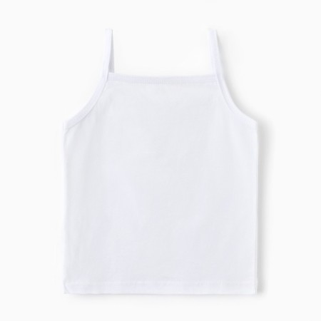 Майка для девочки, цвет белый, рост 116-122 см-2