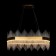 Chalice chandelier, 52W LED, Color Gold