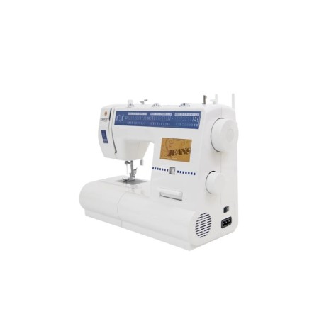 Sewing machine Comfort 130, 60 watts, 35 operations, semiautomatic device, white and blue-2