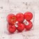 Set of balls plastic D-6 cm, 6 pcs "Diodorus Disco" red