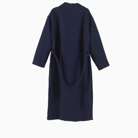 Wafel unisex bathrobe, size XL, blue color-2