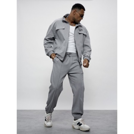 Sports suit men's, size 54, gray color-10