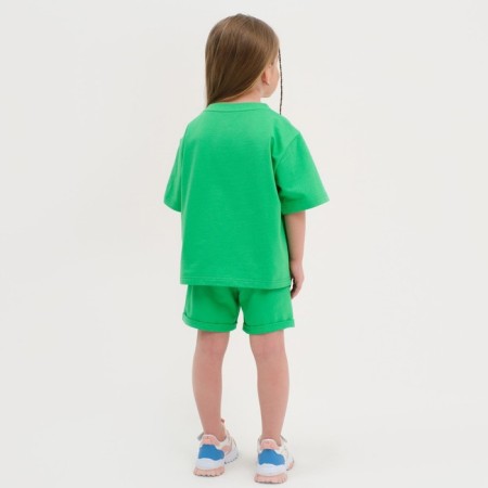 Kit for children (T-shirt, shorts) KAFTAN "BASIC Line" Size 34 (122-128), green color-3