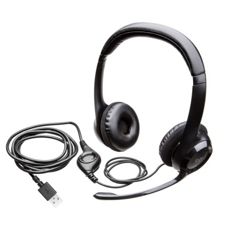 Headphones with the Logitech H390 microphone 1.9M Faling USB heading (981-000803)-7