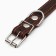 Leather collar with embossing on synthetic winterizer, 55 x 2.5 cm, Osh 35-45 cm, brown