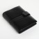 Male purse on 3 in 1 button, department for car documents, passports, black color