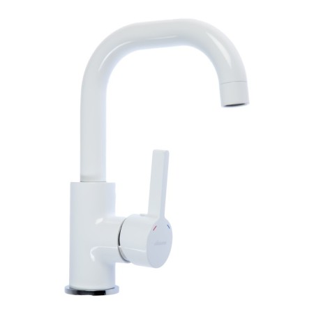 ACCOONA A9687G shell mixer, single -leaf, pour length 139 mm, white