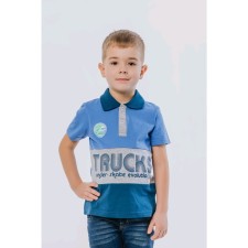 T -shirt for boys, height 140 cm, blue color, multicolor