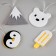 Garland “thread” 1.35 m with nozzles “Eskimo”, IP20, transparent thread, 10 LED, white glow, AAH2