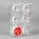 Christmas tree toys, New Year's balls, plastic, di-6 cm set, 6 pcs "Perl" pearl