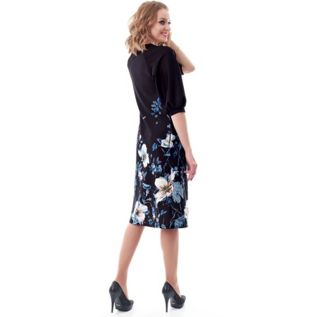 Women's dress, size 42, black color-1