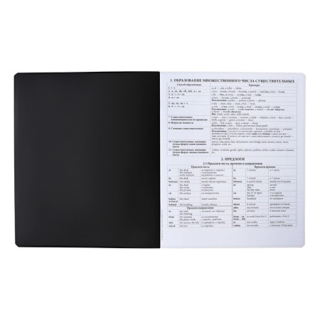 Subject notebook, 48 sheets, cage, English Erichkrause "Ves in the root", plastic cover silk-screen cover, Bloc Offset 100%, information block-2