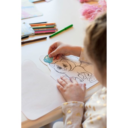 Coloring with stickers "kitten", 16 p.-5