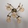 Ceiling chandelier Citilux "Merida" CL142154, 60x60x38 cm, 5x75W, E27, brown color