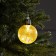 Christmas ball "Ice pattern", d = 8 cm, 1 LED, LR44X3 (in the set), glow warm white