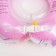 Inflatable circle to the neck for safe bathing Flipper 0+, “swan lake”, pink color