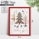 Postcard - Compliment "Winter Forest", 6 x 8 cm, New Year