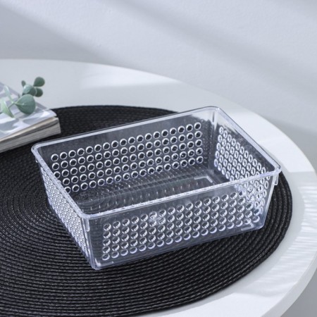 Basket for little things, plastic, 18 × 13 × 6 cm,