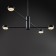 Freya FR5363CL-04B TACTIC, 845x845x775 mm ceiling lamp, GX53, 4x32W, black color