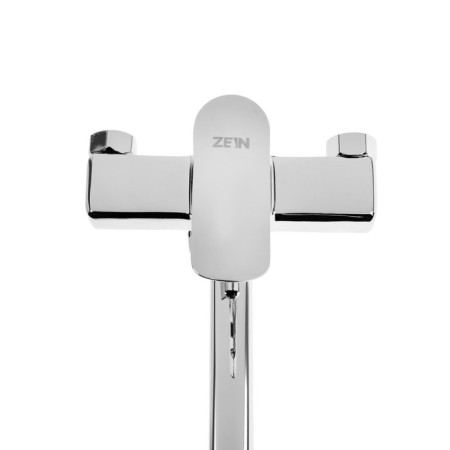 Bath mixer Zein Z3845, single -leaf, spill 30 cm, shower set, watering can 5 dir, chrome-6