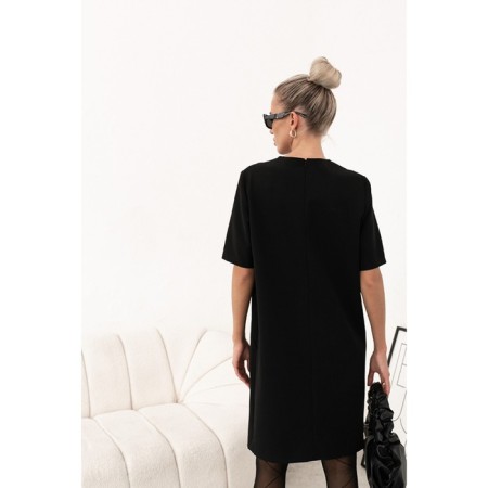 Women's dress, size 42, black color-1