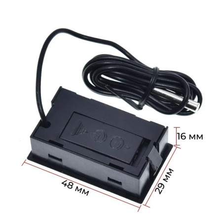 Digital thermometer, LCD screen, wire 1 m-1