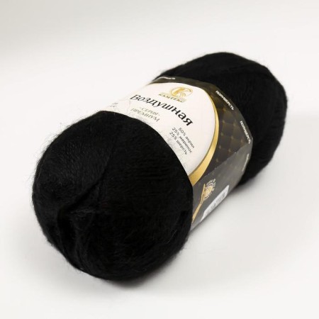 Yarn "air" 25%Merinos. wool, 25%wool, 50%acrylic 370m/100g (003 black)-1