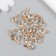 Decor for creativity Metal "drop" gold, crystal 0.5x0.7x1.7 cm
