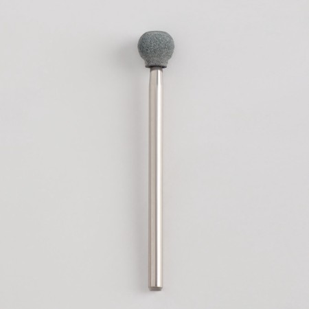 Corundum mill for manicure "ball", average stiffness, 7 mm, in a plastic case-3